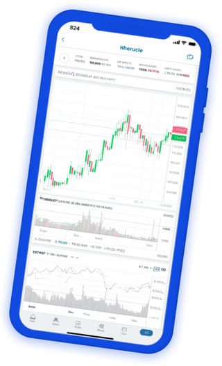 Tableau de bord de portefeuille en direct de l'application Colombe Rendif de trading crypto